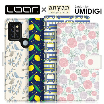 LOOF × anyan UMIDIGI A9 Pro A7S A3X X Power3 手帳型 ベルトあり ケース 右利き 左利きA 9 Pro 7 S 3 X Power 3 ブック型ケース 財布型 カバー シンプル 軽量 手帳型カバー 手帳型ケース カード収納 カードポケット スタンド 北欧