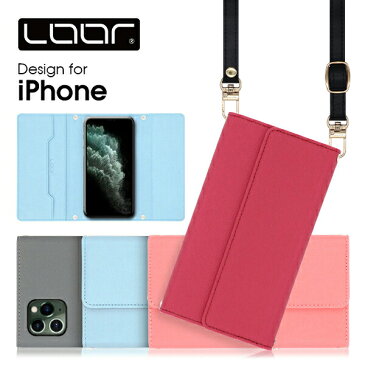 LOOF Strap iPhone 13 Pro Max iPhone 12 iPhone11 ケース カバー 手帳型 iPhone13Pro 12Pro 11Pro Max 手帳型ケース iPhoneX Xs Max XR iPhone7 Plus iphone8plus 6 6sPlus スマホケース ショルダー iPhoneケース ショルダータイプ ネックストラップ 首かけ 肩掛け 斜め掛け