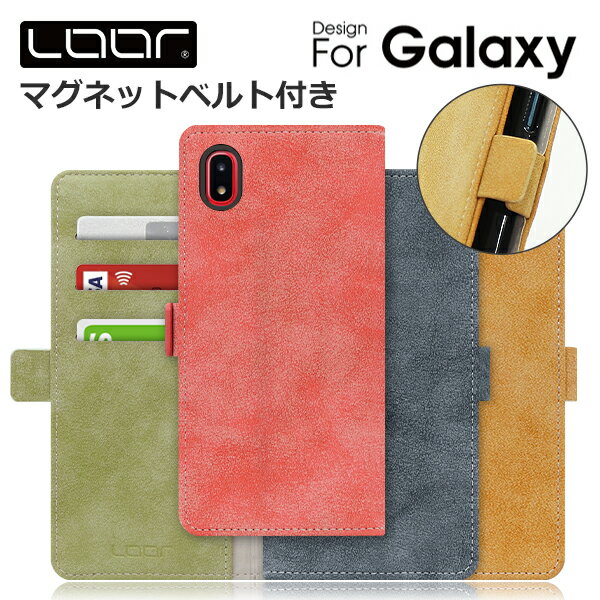 LOOF SIKI-MAG Galaxy Note10+ S10+ S10 A20 A7 A30 Feel2 ケース カバー S9+ S9 S8+ S8 S7 S6 edge Note9 Note8 galaxy 10+ 10 9+ 9 8+ 8 7 6 edge ケース カバー スマホケース 手帳型 カード収納 カードポケット マグネット付き ベルト付き スタンド シンプル 定番