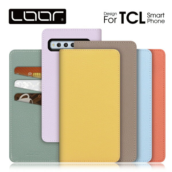 LOOF BOOK TCL 10 Lite Pro ケース カバー 10Lite 10Pro tcl10lite tcl10pro ケース カバー 手帳型 スマホケース 本革 レザー カード収納 カードポケット マグネットなし スタンド 大人かわいい Leather