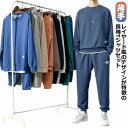 【早い者勝ち★先着10名:600円Offクーポン】セットアップ 上下セット メンズ スウェット 薄手 ワッフル生地 トレーナー 大きいサイズ 春 夏 無地 プル...