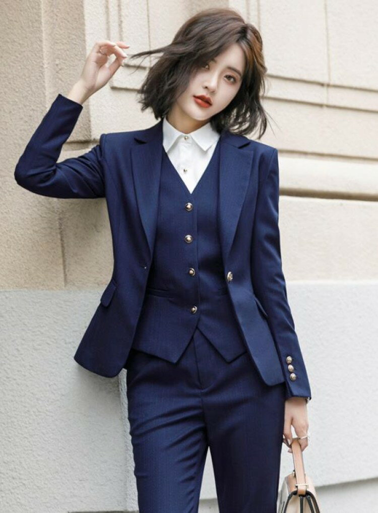 【早い者勝ち★先着10名：600円Offクーポン】レディース スーツベスト シャツビジネススーツ タイトスカート スカート OL オフィス トップス 事務服 ビジネス 秋冬用厚手 通勤オフィス入学式に七五三2点ズボン 洗える