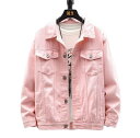 【早い者勝ち★先着10名:600円Offクーポン】M L XL 2XL 3XL 新デザイン デニム ジャケット メンズ 無地 お兄系 ファッション 欧米風 長袖 コート ユニフォーム トップス ヒグクラッシュダメージ加 春秋 メンズウェア