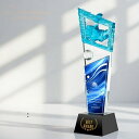刻印無料 クリスタルトロフィー 国民スポーツ大会 第3回 大会 天皇杯 皇后杯 冬季大会 本大会 総合成績 男女総合成績 第1位 女子総合成績 授与 スケート スキー競技 冬季 総合閉会式