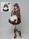 メイド服 半袖ドレス チェック柄ドレス マント ミモレ丈ワンピース 探偵衣装 萌え萌え Lolitaミモレ丈 ロリータ ワンピースメイド パニエ対応 コスチューム ロリータドレス女性 お姫様