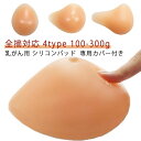 【早い者勝ち★300円Offクーポン】パット 下着 術後ブラ シリコンブラ 専用カバー付き 全摘 左右 200g 大きいサイズ 乳がん シリコンパッド 小さいサ...
