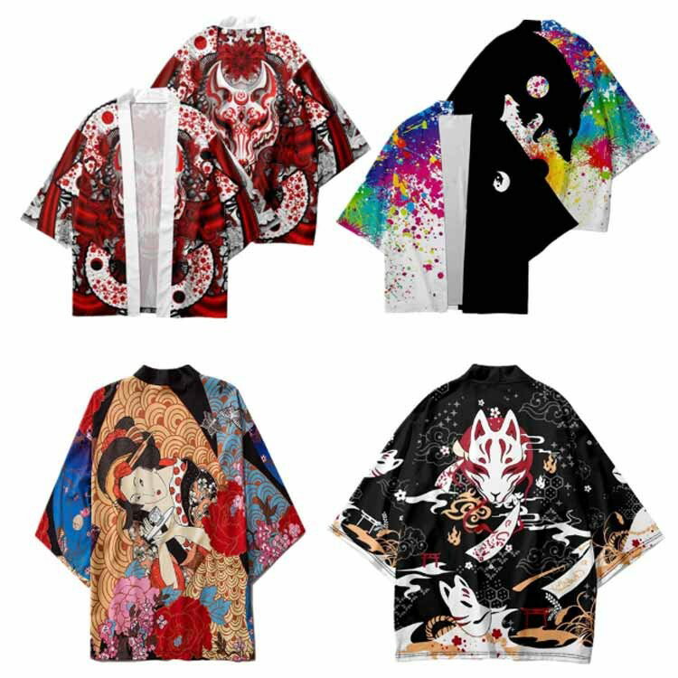 狼 和風 龍 桜 半纏 ハッピ はんてん 法被 半被 大祭 日焼け止め 着物 羽織り 浴衣 狐 カーディガン 和装 オオカミ 袢天 鳥 はっぴ 祭禮 メン イベント 神輿