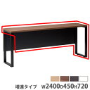 【ビジネス割10%OFF&1200円OFFクーポン3/28-4/28】【法人限定】会議用テーブル 増連型 幅2400×奥行450×高さ720mm カウンターテーブル 角型テーブル ワークテーブル 作業用テーブル ワークスペース SP-2445NLL
