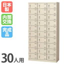 【P5倍7/25 13-15時&最大1万円クーポン7/19-25】 シューズロッカー 30人用 3列10段 内筒交換錠 鍵付き 日本製 完成品 下駄箱 スチールロッカー シューズボックス オフィス 玄関収納 靴入れ 靴箱 収納 SLB-30-T2 ルキット オフィス家具 インテリア