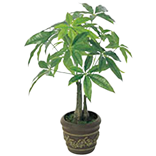 パキラポットM 観葉植物 造花 鉢植え プラント 人工植物 植木 鉢付き 消臭 抗菌 おしゃれ インテリア オフィス 会議室 ガーデン 玄関 施設 病院 店舗 252A42-36