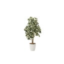 斑入シェフレラ 90cm 幅45奥行45×高さ90cm 人工観葉植物 光触媒 鉢植えタイプ 造花 インテリアグリーン 人工植物 インテリア小物 733A180-...