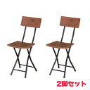 【 法人送料無料 】折りたたみチェア 2脚セット 折り畳み椅子 背付きチェア 肘なしチェア スチールフレーム モダン チェア フォールディングチェア PFC-VC2S