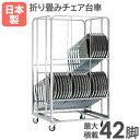 【P3倍11/1 13-15時&最大1万円クーポン11/1】 【法人限定】 パイプイス台車 収納 運搬用 パイプイス イス チェア CRT-36S