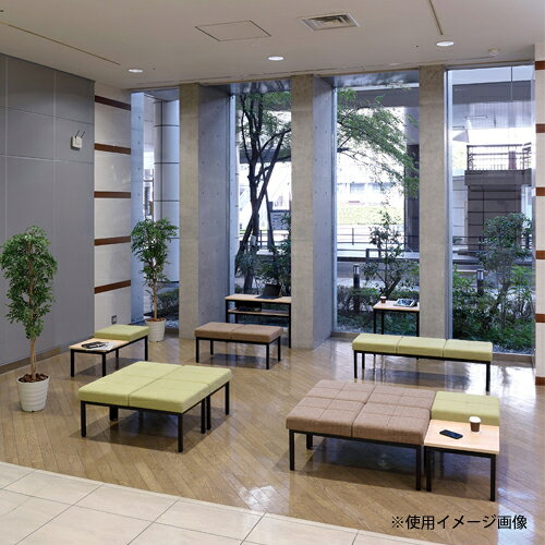 【P3倍7/1 13-15時&最大1万円クーポン7/1】 【法人限定】 ロビーチェア 3人掛け 幅1500×奥行500×高さ430mm 布張りスツール 3人用チェア リビングラウンジベンチ ロビー 待合室 オフィス 医療施設 ASO-L03 [2]
