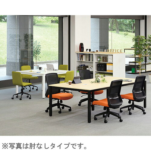 【P5倍7/30 13-15時&最大1万円クーポン7/30】 オフィスチェア 送料無料 固定肘付き メッシュ張りチェア デスクチェア ミーティングチェア キャスター付き オフィス家具 事務所 CK02-AL look-it-10635654 LOOKIT オフィス家具 インテリア サンプル画像2