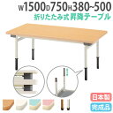 【P5倍5/10 13-15時&最大1万円クーポン5/9-15】 【法人送料無料】 折りたたみテーブル 作業台 幼稚園 保育園 国産 教育施設 幅1500×奥行...