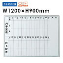 【法人限定】 ホワイトボード 片面月予定 幅1200mm ホーロー 壁掛けホワイトボード パネル ボード 看板 掲示板 案内 壁掛け 粉受 会社 学校 シンプル EMB-34T