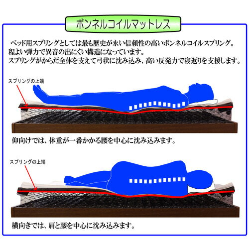 国産ボンネルマットレス シングル 布団 寝具 10816BS ルキット オフィス家具 インテリア 2