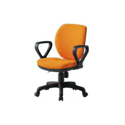 【法人限定】オフィスチェア ミドルバックタイプ 布張り 肘付 固定肘つきチェア オフィス家具 ミーティングチェア デスクチェア オフィス 会社 FST-77A