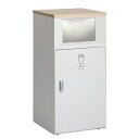 【最大1万円クーポン4/24-27】 【法人限定】ゴミ箱 幅460×奥行462×高さ950mm 容量67L 業務用ダストボックス 大型ごみ入れ ラベル付き 商業...