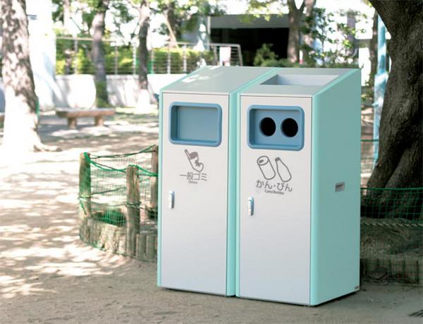 ★soldout★ ゴミ箱 PDS-184-160 灰皿付ゴミ箱 喫煙所 公園 施設