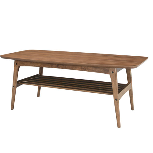 Wooden - 【P5倍5/15 13-15時&最大1万円クーポン5/9-15】 コーヒーテーブル 木製 センターテーブル サイドテーブル ローテーブル ナイトテーブル 棚付 収納 おしゃれ ナチュラル 北欧 シンプル 天然木 リビング TAC-228 ルキット オフィス家具 インテリア