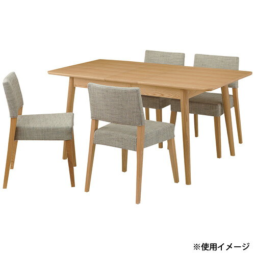 【P5倍2/25 13-15時&最大1万円クーポン2/25】 ダイニングテーブル 4人掛け 木製 テーブル 机 食卓テーブル 食卓机 伸長式 おしゃれ 北欧 カントリー調 ナチュラル 天然木 ダイニング リビング 食卓 HOT-511T [3]