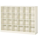 【P5倍7/20 13-15時&最大1万円クーポン7/19-25】 【法人限定】 24人用シューズボックス BS-24W6(N) 6列4段 下駄箱