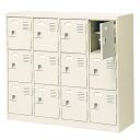 【P5倍7/20 13-15時&最大1万円クーポン7/19-25】 【法人限定】 12人用シューズロッカー 4列3段 鍵付き BST4-3HK(N)