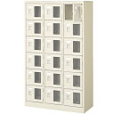 【法人限定】 18人用シューズロッカー 3列6段 鍵付 BST3-6WMXK(N)