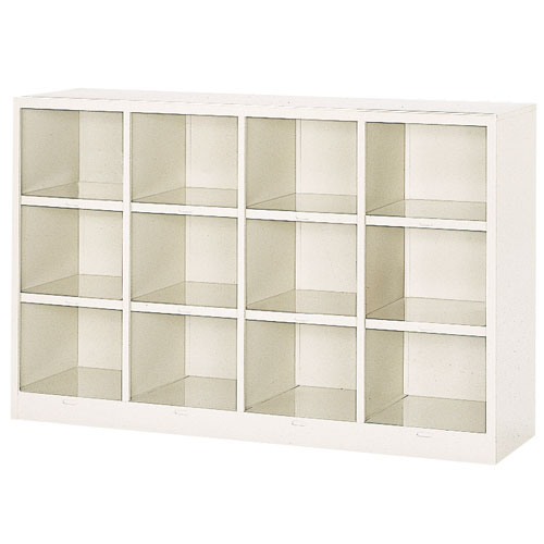 Shoe Locker - 【P5倍5/30 13-15時&最大1万円クーポン5/30】 【法人限定】シューズボックス 12人用 4列3段 ロッカー シューズロッカー シューズラック 備品ロッカー スチールロッカー 収納 会社 オフィス 更衣室 BR4-3(N) ルキット オフィス家具 インテリア