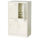 【最大1万円クーポン5/9-15】 【法人限定】 4人用備品ロッカー 2列2段 鍵付 下駄箱 BRT2-2HK(N) ルキット オフィス家具 インテリア