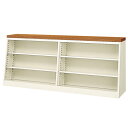 【法人限定】 オープン書庫 BER-ST13T(N) 2列3段 A4 資料 図書館 LOOKIT オフィス家具 インテリア