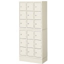 【最大1万円クーポン5/9-15】 【法人限定】 18人用 貴重品ロッカー 3列6段 書類収納箱 BKL-18(N) LOOKIT オフィス家具 インテリア