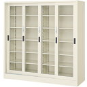 【法人限定】 ガラス引戸書庫 BER-82G(N) W1500mm 収納棚 書棚 A4 LOOKIT オフィス家具 インテリア