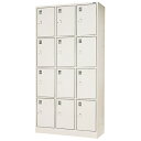 【最大1万円クーポン5/9-15】 【法人限定】 12人用備品ロッカー 3列4段 荷物入れ用 LK-1234S ルキット オフィス家具 インテリア