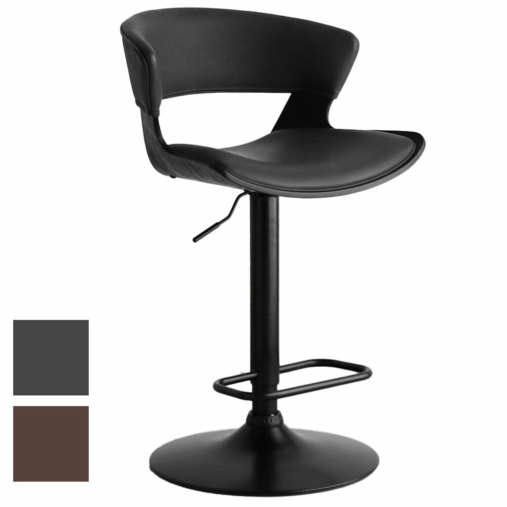 【P5倍8/10 13-15時&最大1万円クーポン8/4-10】 カウンターチェア 東馬 背もたれ付き ハイチェア バーチェア カフェチェア ハイスツール バースツール カウンタースツール 椅子 レザー 回転式 ラウンジ LCI