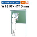 【ビジネス割20%OFFクーポン】 掲示板 1800 屋外 屋根付 足付き 案内板 ピン KC36TN