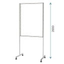 【P5倍10/25 13-15時&最大1万円クーポン10/24-27】 【法人限定】スチール製固定脚 高さ2000mm 2本1組 キャスター脚 自立脚 壁掛け板面用 脚 オフィス用品 備品 教育施設 運動施設 オフィス 会社 事務所 PT200C