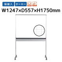 【法人限定】ホワイトボード 幅1247×高さ1750mm JFEホーロー 片面 暗線入 脚付き 国産 マグネット 脚付ホワイトボード UDMT34 LOOKIT オフィス家具 インテリア