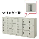 【最大1万円クーポン5/9-15】 18人用ロッカー シリンダー錠 施設 SL1809K-18 ルキット オフィス家具 インテリア