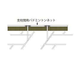 【P5倍4/25 13-15時&最大1万円クーポン4/24~27】 バドミントンネット 3m 支柱間用 支柱間用ネット バドミントン用 備品 練習用具 練習 部活動 教育施設 学校 スポーツ施設 運動施設 体育館備品 S-0443