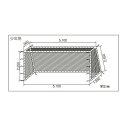 サッカーゴールネット 少年用 角目 10cm ポリエチレン 有結節 440T/36本 サッカー設備用品 少年サッカー ネット スポーツ施設 学校 スポーツネット S-3477