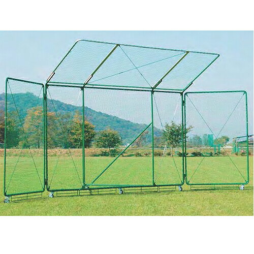 【P5倍11/25 13-15時&最大1万円クーポン11/20-26】 【法人限定】移動式バックネット 幅9m 高さ4m 日本製 キャスター ストッパー付き 袖...