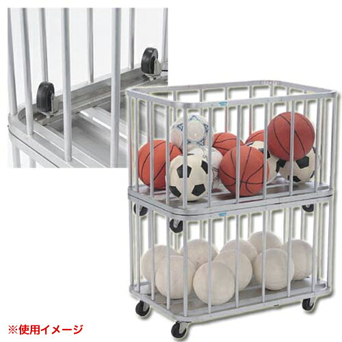 【法人限定】 ボールカゴ キャスター付 収納カート ボールカート ボール 収納 保管...