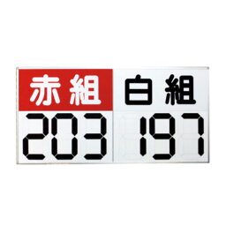 【SOY受賞！P5倍4/15 13-15時&最大1万円クーポン4/14~17】 【法人限定】 得点板 運動会 紅白 紅組 白組 幅180×高さ90cm 運動会用得点板 得点表 カウンター 大型 パネル 三和体育 運動会用マグネット反転式得点板 S-4030