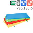 体操マット 5cm厚 4号帆布 抗菌 90×180×5cm SGマーク付 体育マット 運動マット カラーマット 学校 体育 マット運動 回転運動 体育館 幼稚園 日本製 S-9840-55 ルキット オフィス家具 インテリア