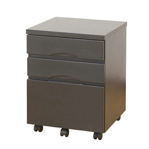 【最大1万円クーポン11/20-26】 キャビネット デスクワゴン 幅42×奥行43×高さ56.5cm 木製 脇机 袖机 キ..