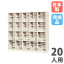 【法人限定】 【搬入設置】 シューズボックス 20人用 5列4段 中棚付 オープンタイプ シューズロッカー 下駄箱 玄関収納 業務用 会社 完成品 日本製 SR-2054-TNG