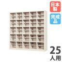 【法人限定】 【搬入設置】 シューズボックス 25人用 5列5段 中棚付 オープンタイプ シューズロッカー 下駄箱 玄関収納 業務用 会社 完成品 日本製 SR-2555A-TNG